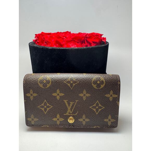 Louis Vuitton Monogram Porte Monnaie Tressor Wallet - Picture 1 of 13
